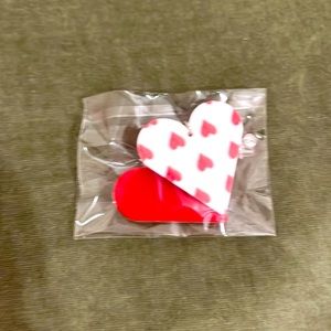 Valentine’s Day heart earrings